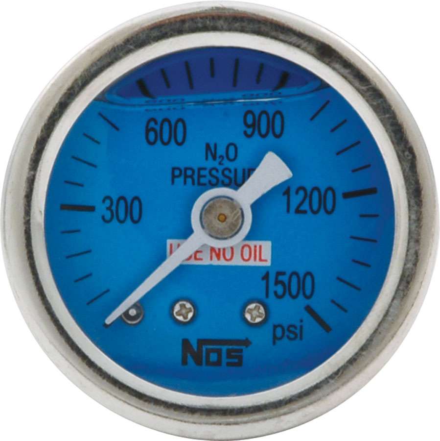 Allstar Performance 1.5IN GAUGE 0-1500PSI NOS LIQUID FILLED