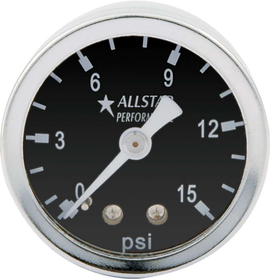 Allstar Performance 1.5IN GAUGE 0-15 PSI DRY TYPE