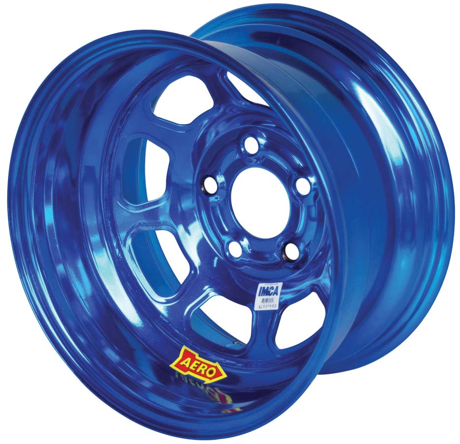 AERO RACE WHEELS 52-Series 15x8 in 5x5.00 Blue Chrome Wheel P/N 52-98...