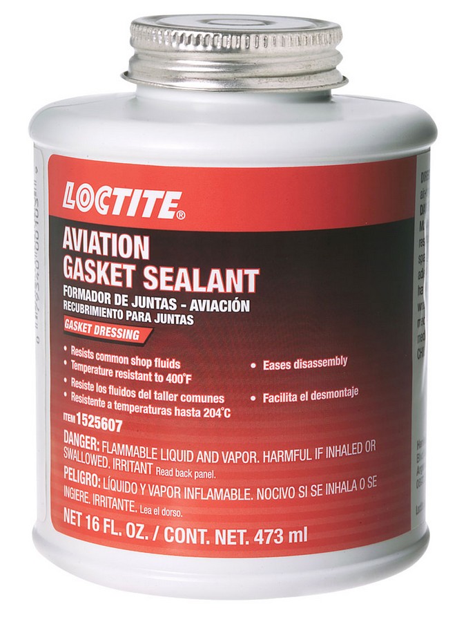 LOCTITE AVIATION GASKET Sealant Silicone Sealant 16.00 Oz Brush Top P/N ...